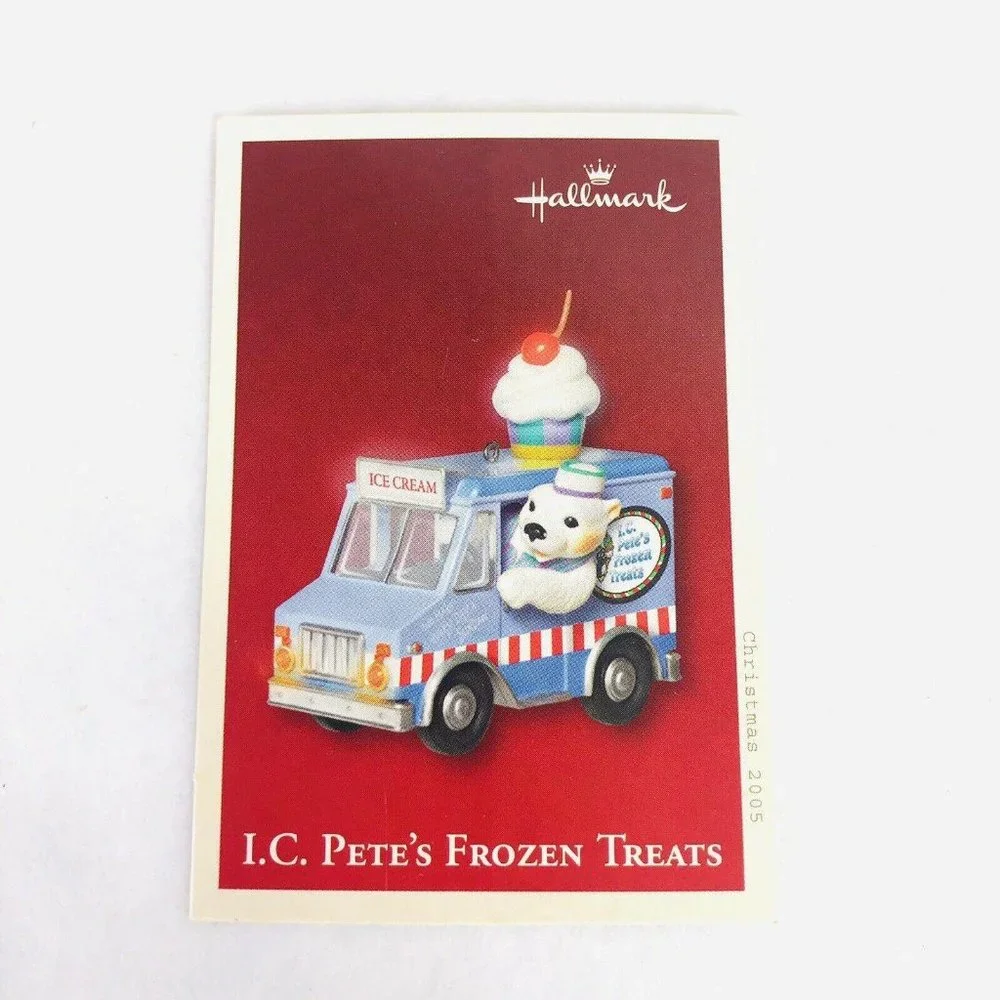 Hallmark Keepsake Ornament IC Petes‎ Frozen Treat Sound & Light Magic 2005 Video